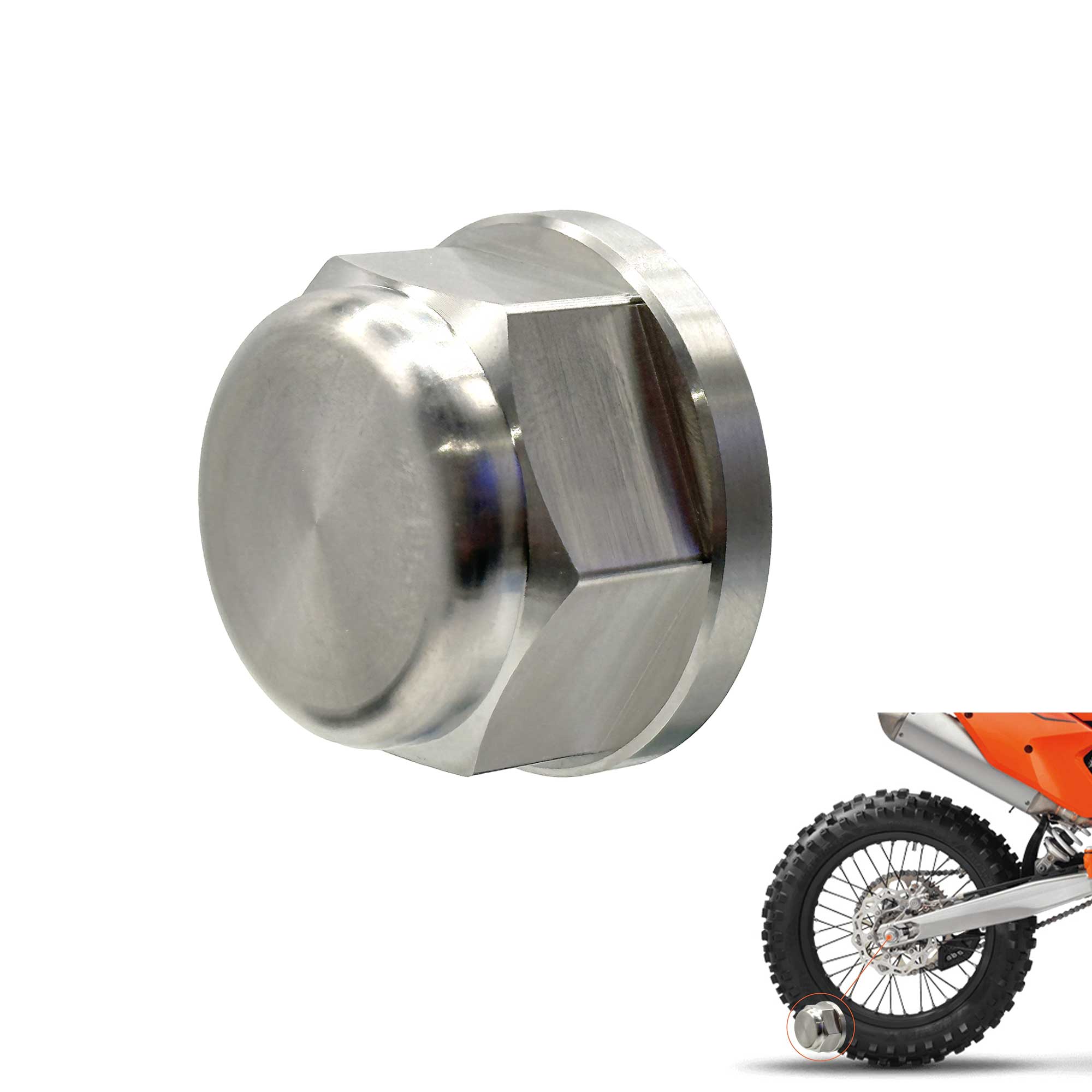 Rippin Moto GR5 Titanium Rear Axle Nut M20x1.5 for KTM & Husqvarna