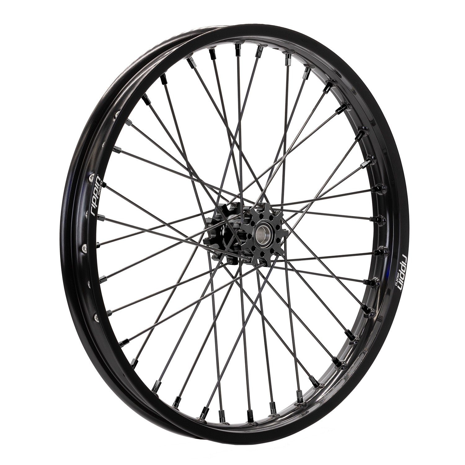 Blackline off-road front wheel in black