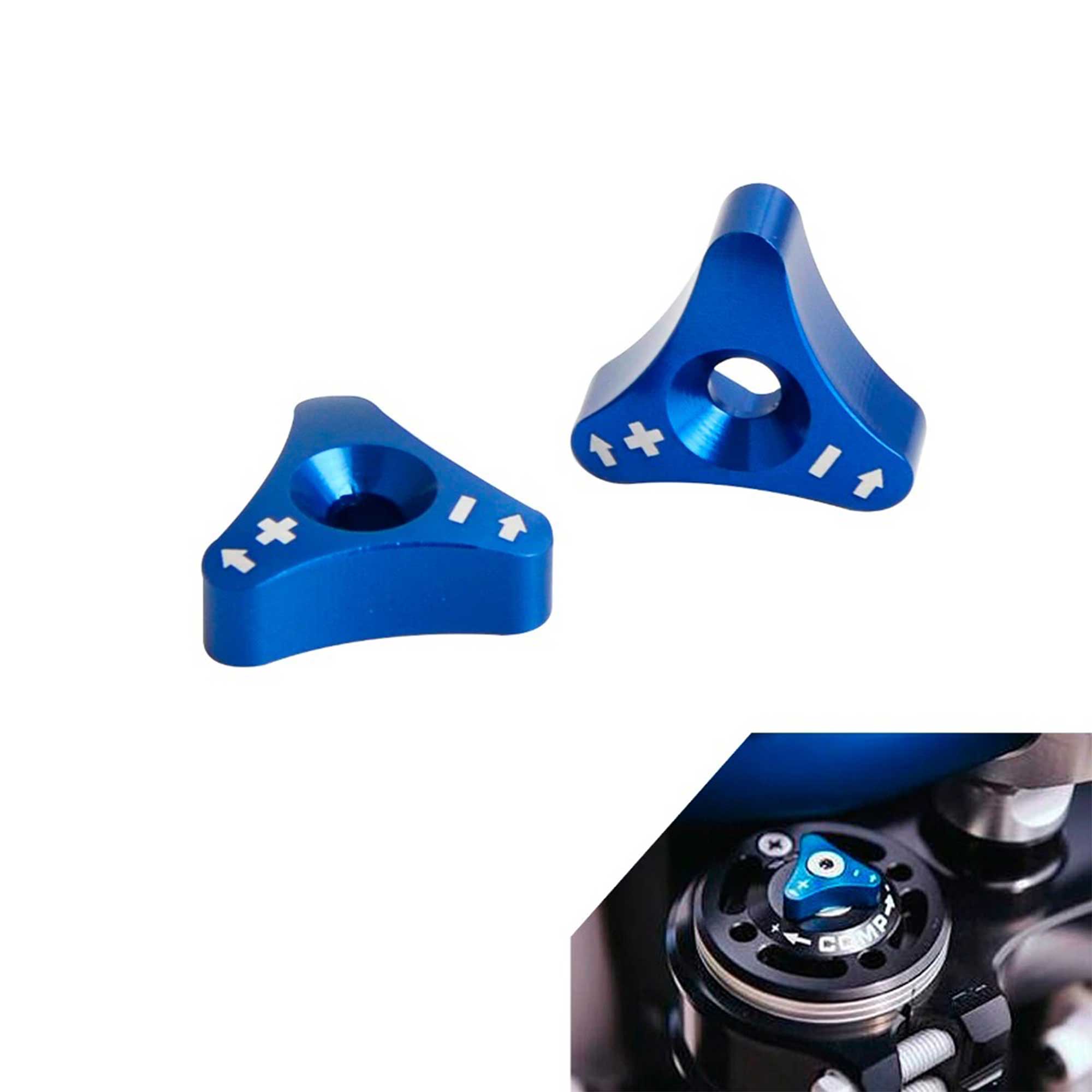 Rippin Moto CNC fork adjustment knobs
