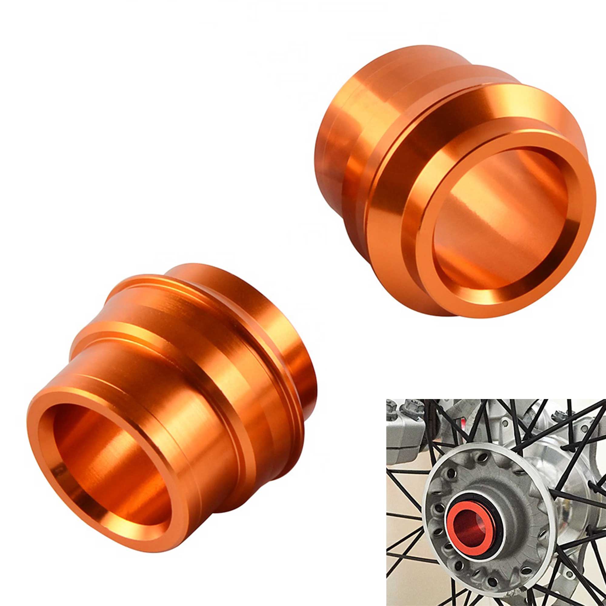 Rippin Moto CNC front wheel spacers for KTM