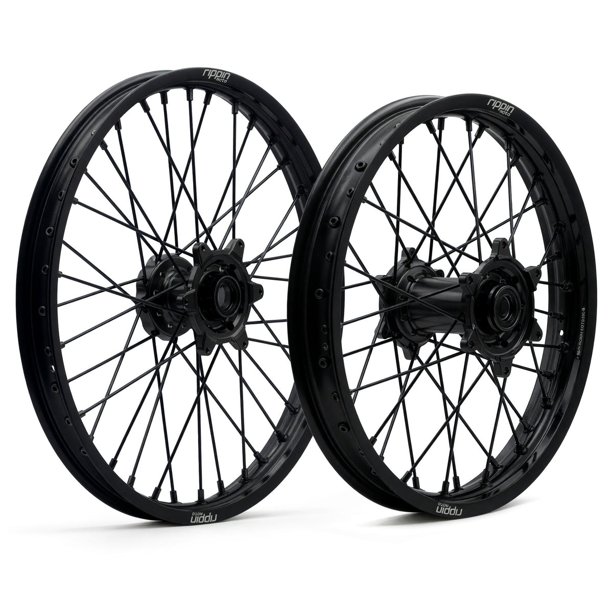 Rippin Moto Blackline Off-Road Wheelset in Black