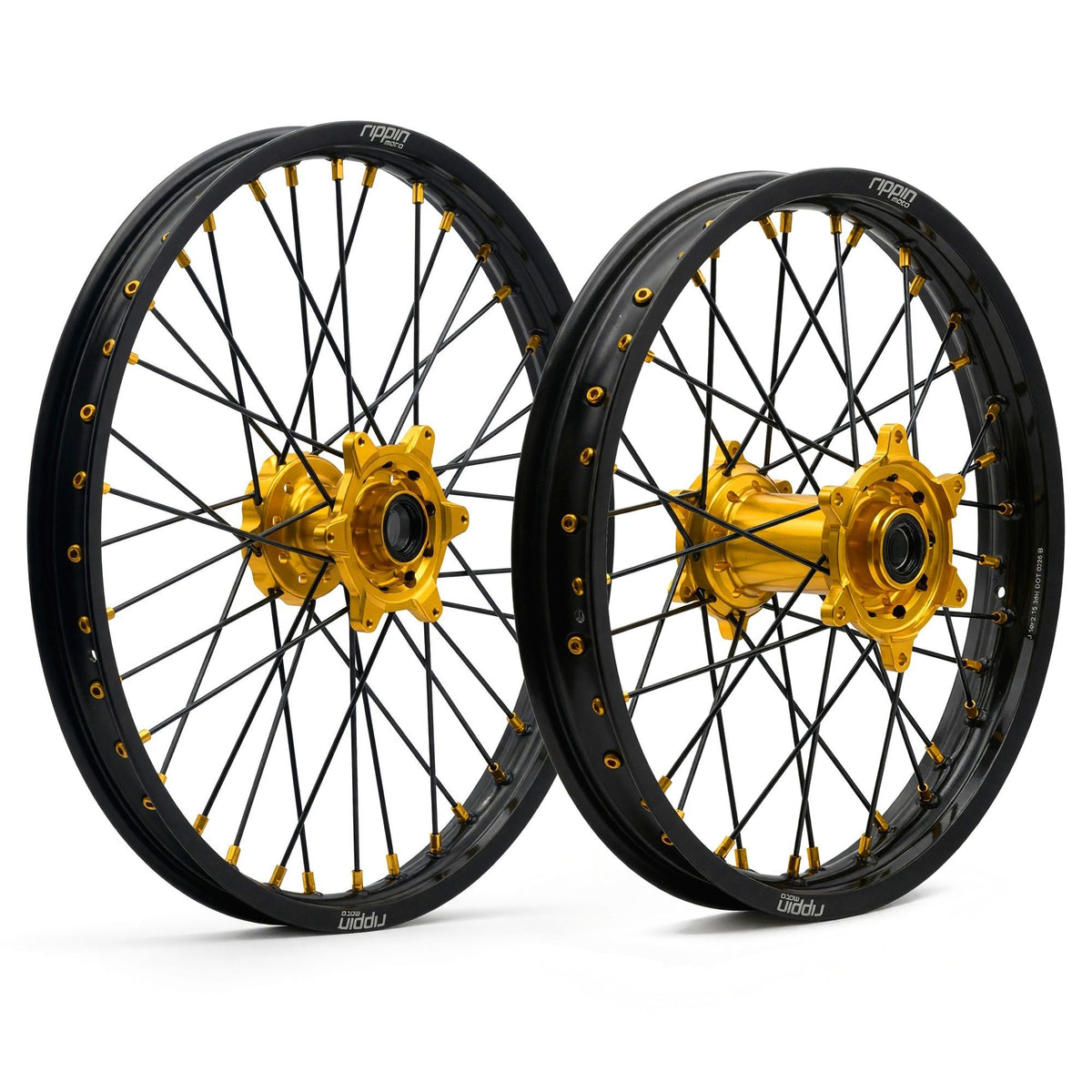 Rippin Moto Blackline Off-Road Wheelset in Gold
