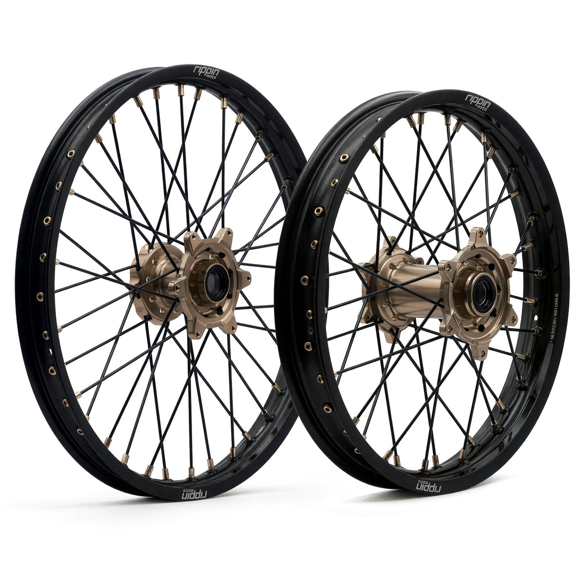 Rippin Moto Blackline Off-Road Wheelset in Magnesium