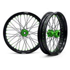 Rippin Moto Blackline Supermoto Wheelset in Green