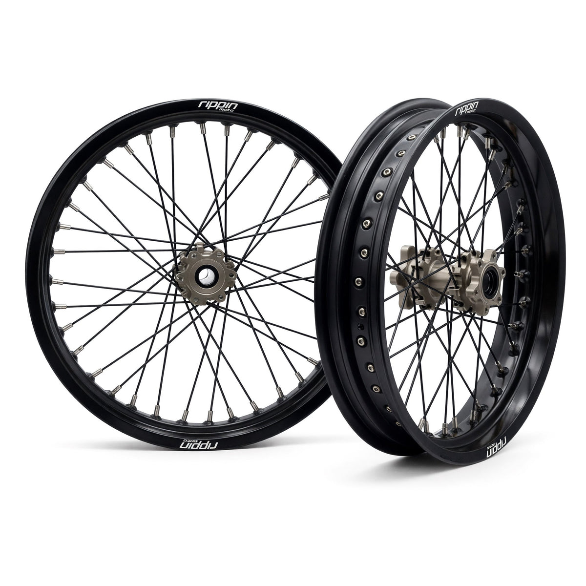 Rippin Moto Blackline Supermoto Wheelset in Magnesium