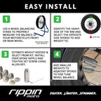 12 Pack Spoke Wheel Weight Kit (Nickel Finish)