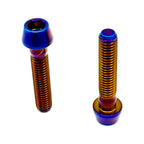 Rippin Moto Titanium Caliper Bolts 2-Pack M6x30mm in Burnt Blue
