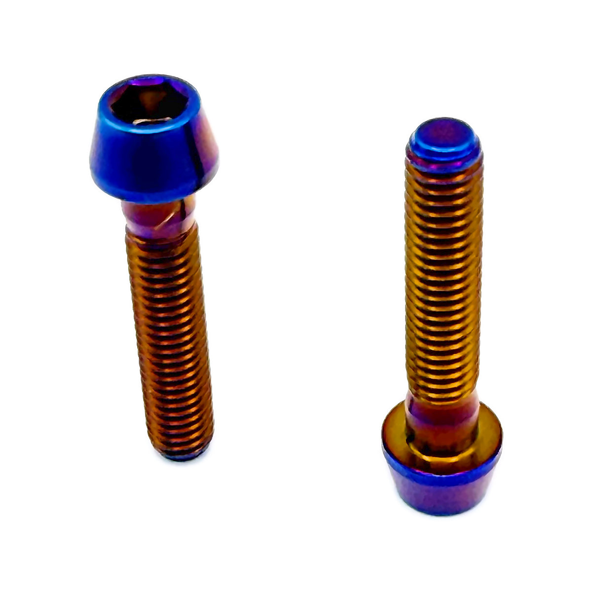 Rippin Moto Titanium Caliper Bolts 2-Pack M6x30mm in Burnt Blue