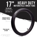 70/100-17 Heavy Duty 17" Inner Tube (2.50/2.75-17) - 3mm