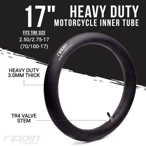 70/100-17 Heavy Duty 17" Inner Tube (2.50/2.75-17) - 3mm