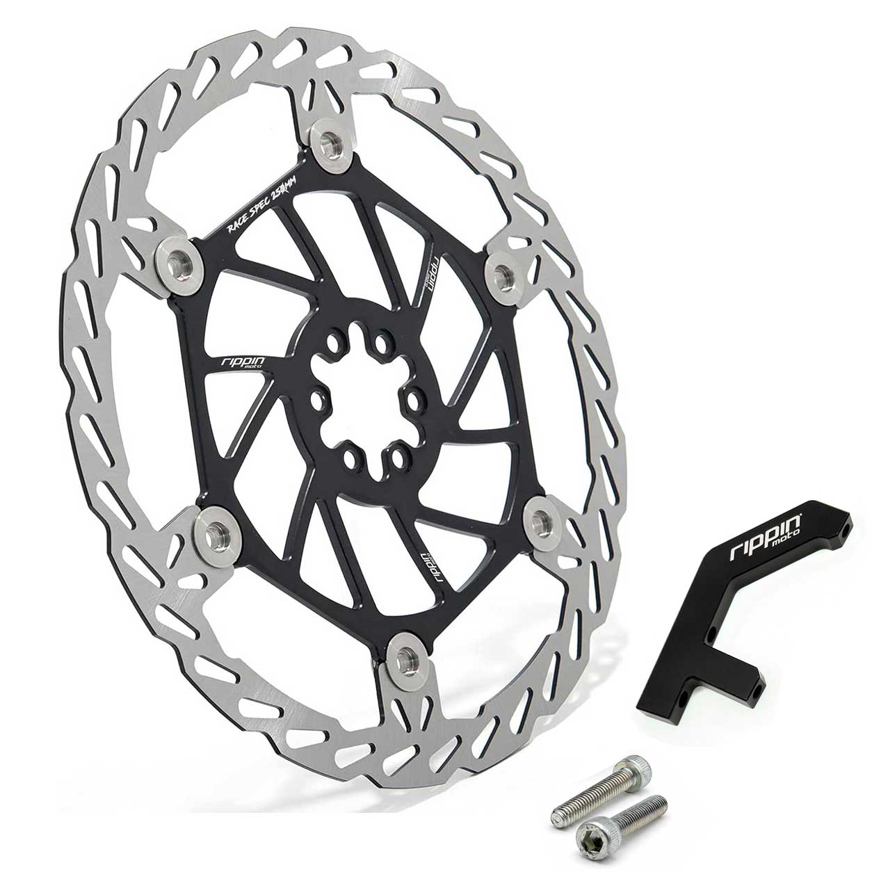 Rippin Moto Race Spec 250mm Front Brake Rotor Kit