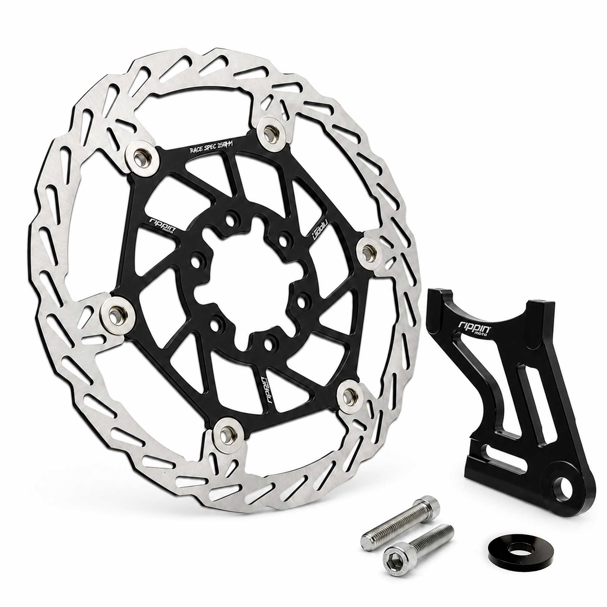 Rippin Moto Race Spec 250mm Rear Brake Rotor Kit