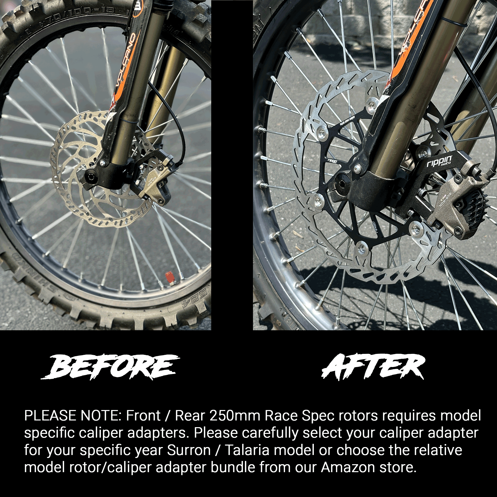 250mm Front Caliper Adapter for DNM Forks