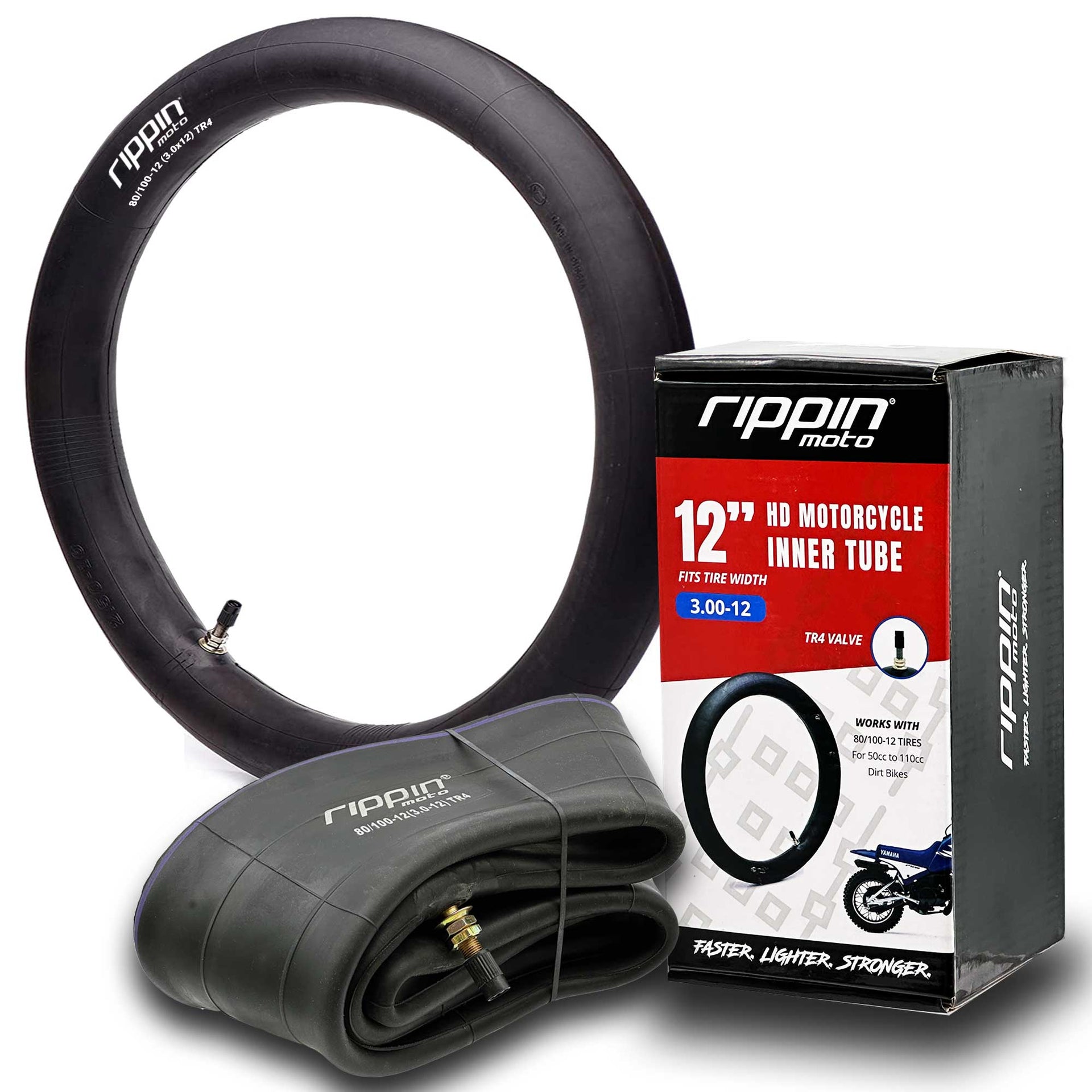 2set 80/100-10 Front Rear Tire & Tube 3.00-10 Dirt Bike PW50 - Foto 10