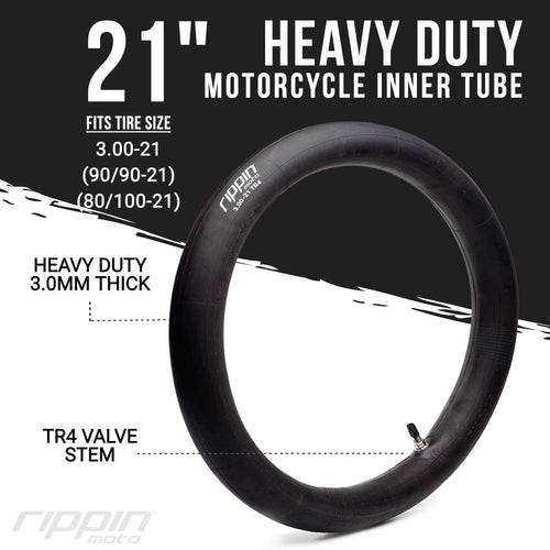 90/90-21 Heavy Duty 21" Inner Tube (3.00-21) - 3mm