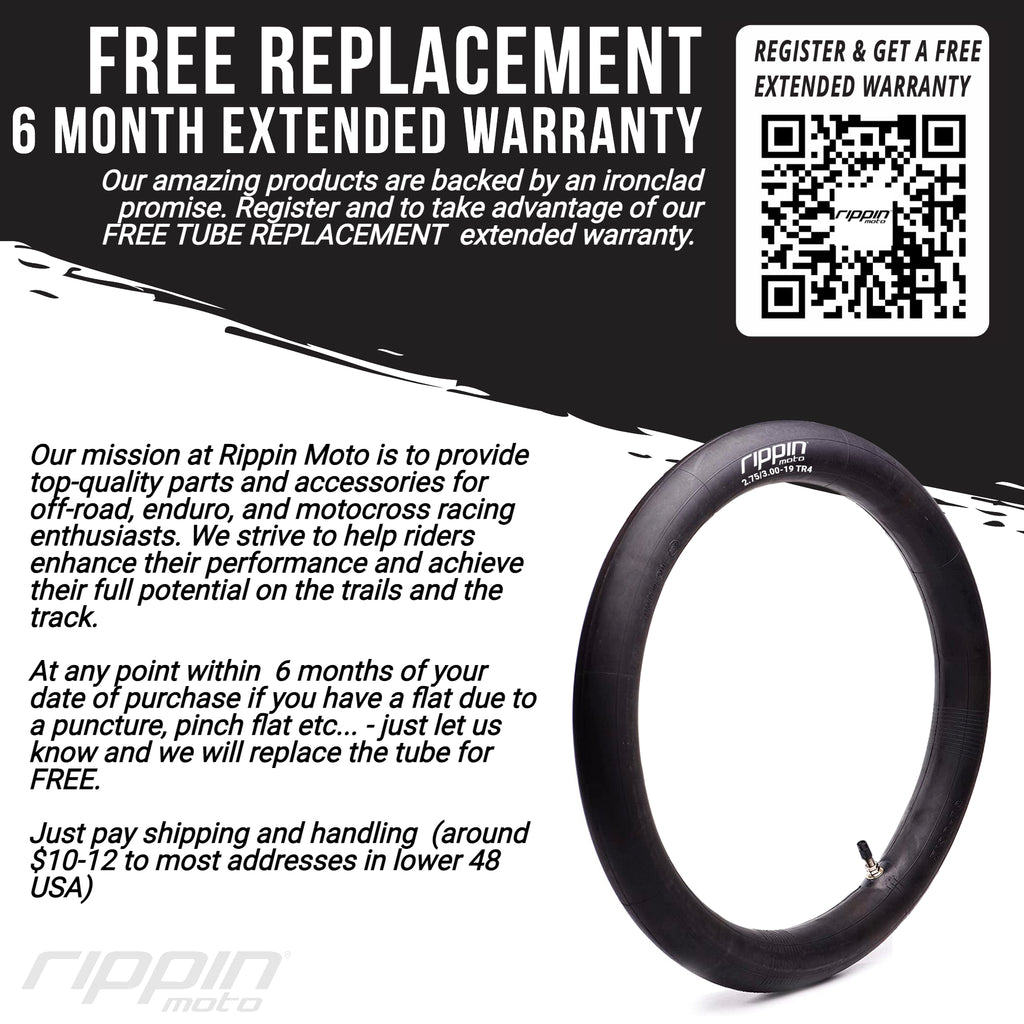 90/100-16 (3.25/3.50-16) Heavy Duty Motorcycle Inner Tube - 3mm Thick