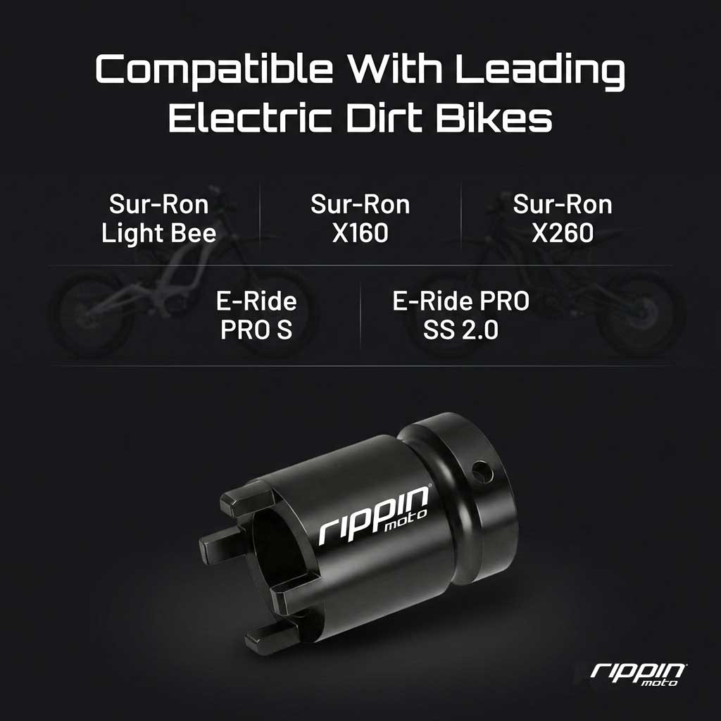 4-Pin Jackshaft & Swing Arm Lock Nut Socket — 1/2" Drive