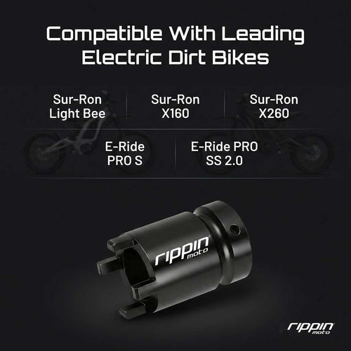 4-Pin Jackshaft & Swing Arm Lock Nut Socket — 1/2" Drive