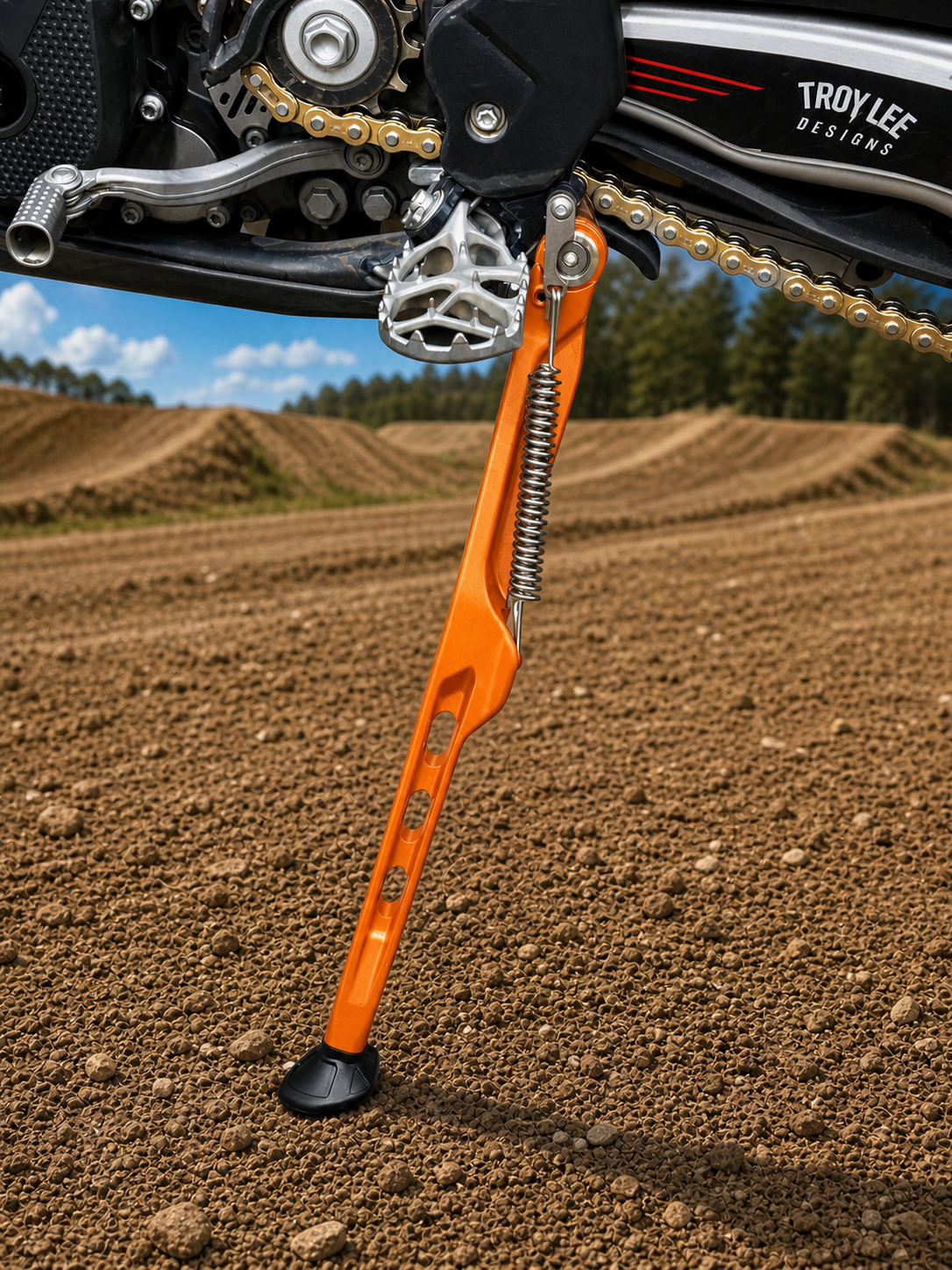 Billet Aluminum Kickstand for 2024+ KTM, Husqvarna & GASGAS Dirt Bikes Burnt Blue