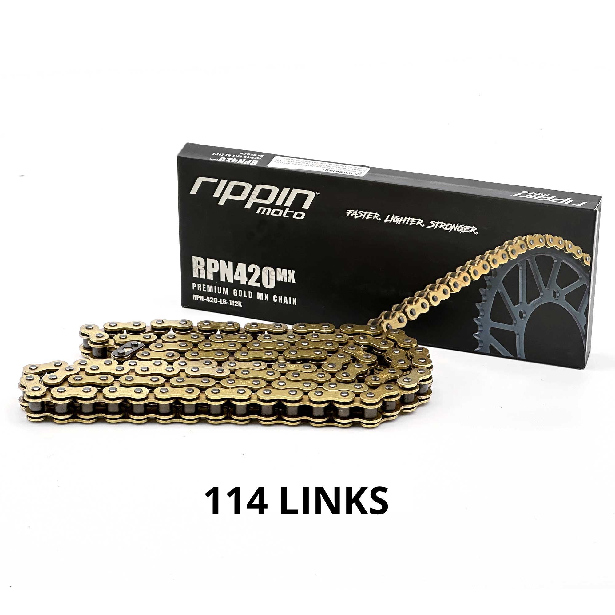 Rippin Moto RPN420MX Gold O-Ring Chain – Ultimate Performance