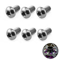 Titanium Front Rotor Bolts 6-Pack [M5x10mm]