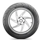 Michelin Power 6 rear tire, side view