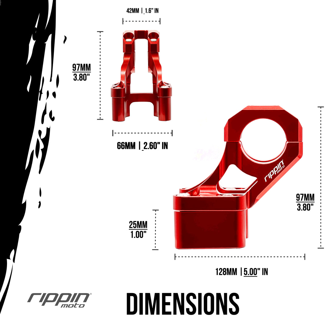 E-Moto Bar Mount for E-Ride PRO, Talaria & Surron LBX with 1" Riser