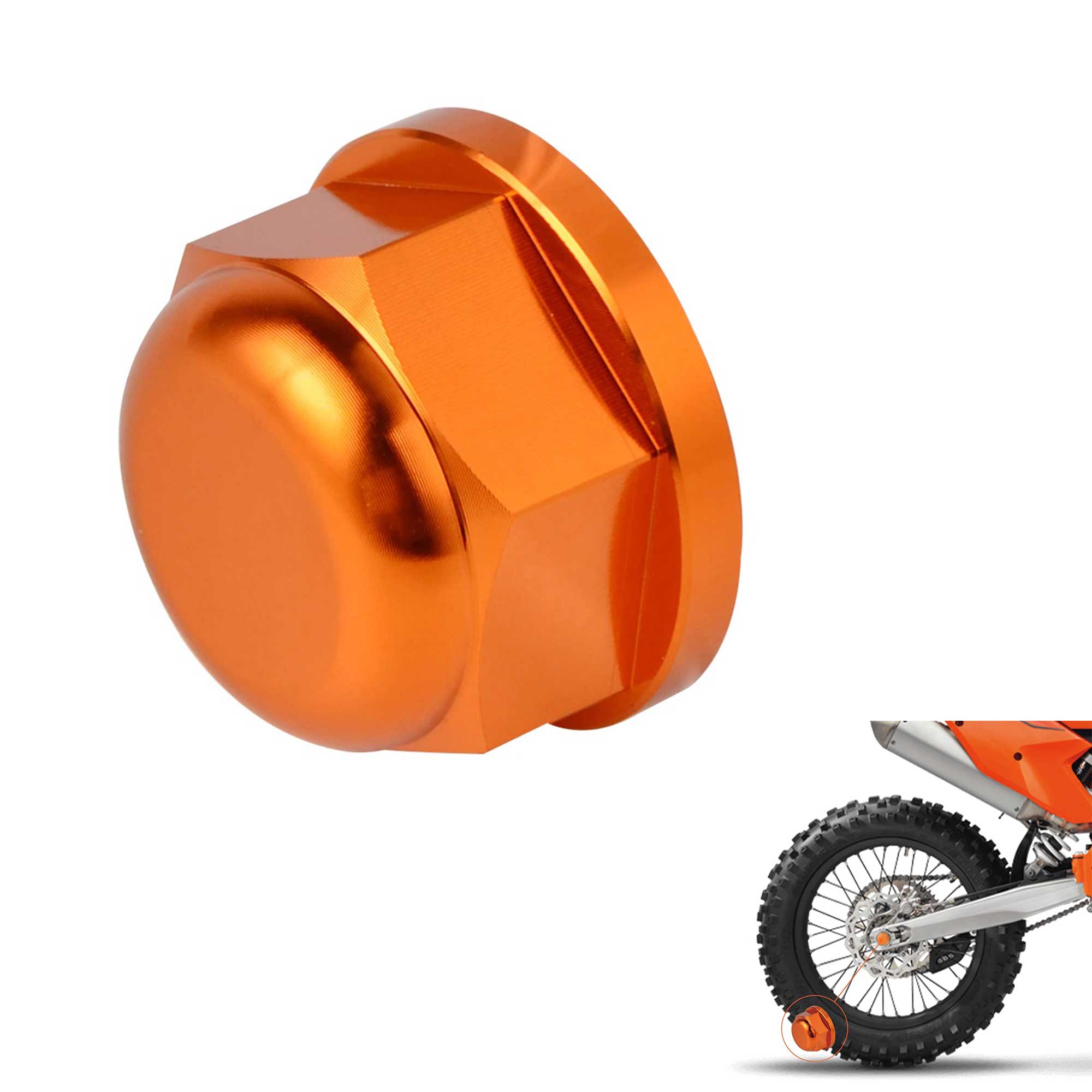 High-Strength Anodized Rear Axle Nut for KTM & Husqvarna – Rippin Moto