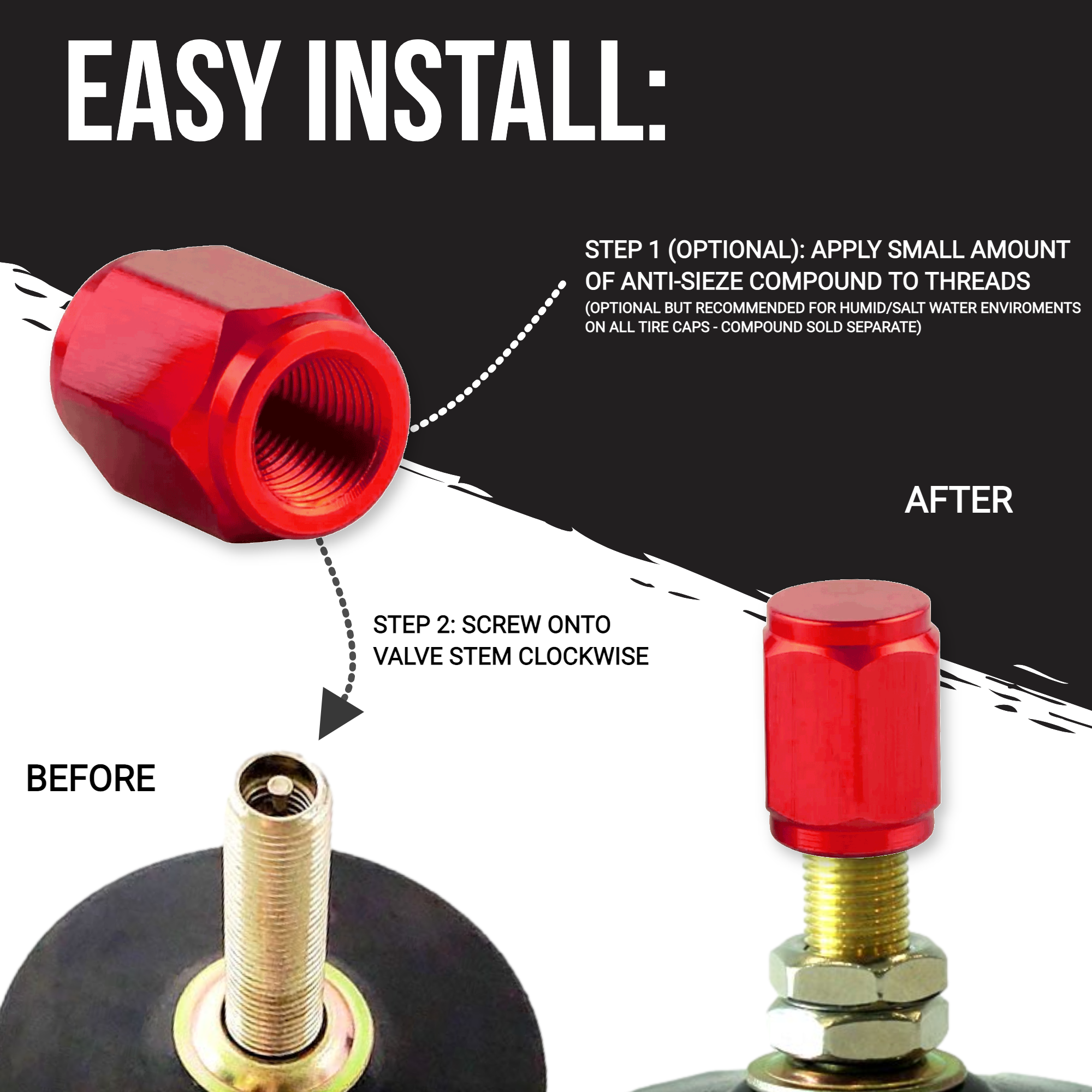 CNC Billet Valve Stem Caps